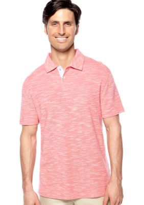 Black Brown 1826 Space Dye Polo Knit