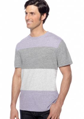 Black Brown 1826 Space Dye Pieced Tee