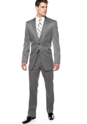 Marc Ecko Grey Sharkskin Coat