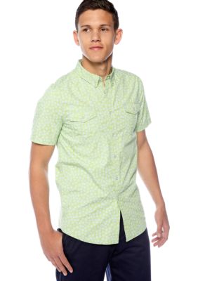 Request Dot Print Woven Shirt