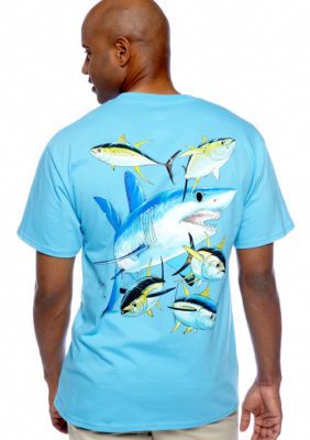 Guy Harvey Mako Shark Pocket Tee