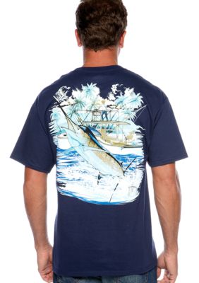 Guy Harvey Marlin Boat 2 Tee
