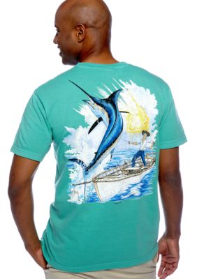Guy Harvey Vintage Old Man Pocket Tee
