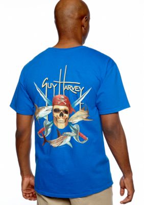Guy Harvey Pirate Shark Neon Tee