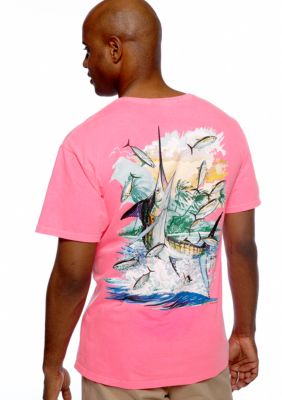 Guy Harvey Island Marlin Neon Tee