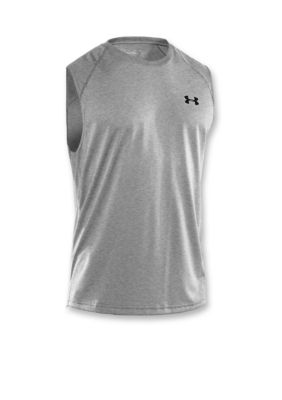 Under Armour Gray Sleeveless Tech Tee