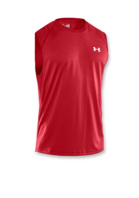 Under Armour Red Sleeveless Tech Tee