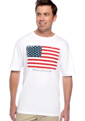 Field & Stream USA Flag Screenprint Tee