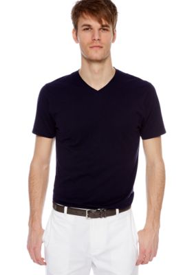 MADE Cam Newton Big & Tall Preppy Navy V-Neck Tee