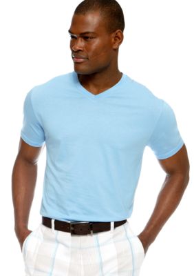 MADE Cam Newton Big & Tall Blue Sky V-Neck Tee