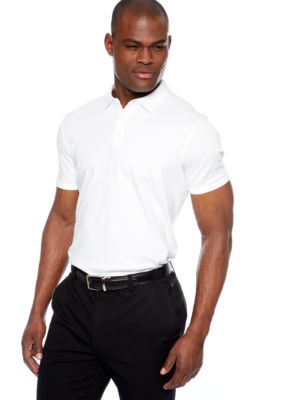 MADE Cam Newton Big & Tall White Solid Polo