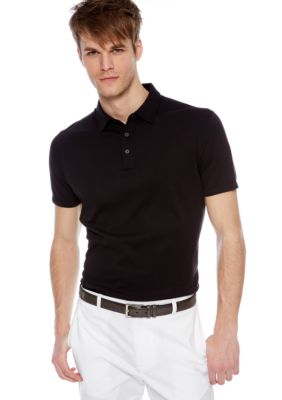 MADE Cam Newton Big & Tall True Black Solid Polo