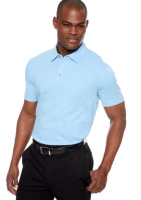 MADE Cam Newton Big & Tall Blue Sky Solid Polo