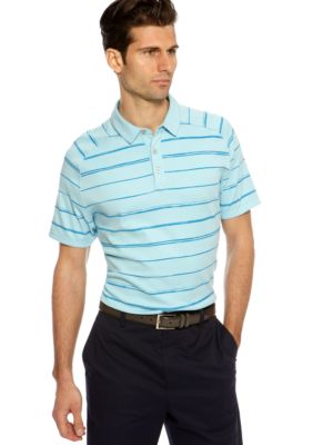 MADE Cam Newton Big & Tall Blue Topaz Stripe Polo