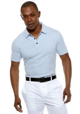 MADE Cam Newton Big & Tall Sky Blue Top Dye Polo
