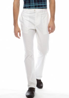 MADE Cam Newton Big & Tall White Dobby Chino Pant