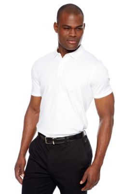 MADE Cam Newton White Solid Polo