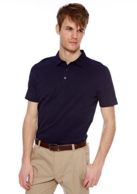 MADE Cam Newton Preppy Navy Solid Polo