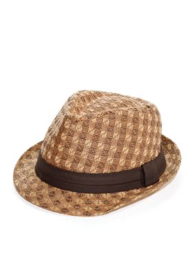Colombino Straw Fedora Hat