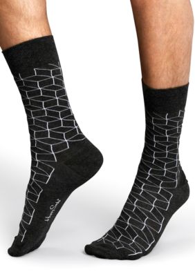 Happy Socks Geo Crew Socks - Single Pair