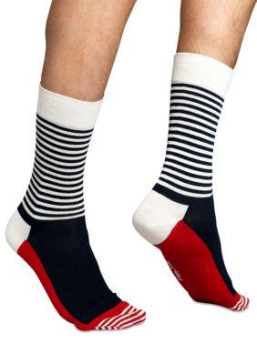 Happy Socks Stripe Half Crew Sock