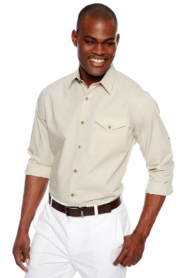 MADE Cam Newton Puddy Solid Woven Shirt