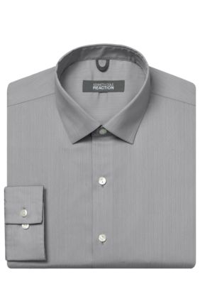 Kenneth Cole Reaction Wrinkle Free Textured Solid Dress Shirt