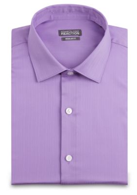 Kenneth Cole Reaction Wrinkle Free Textured Solid Dress Shirt