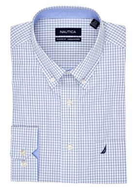 Nautica Classic Fit Check Ocean Washed Dress Shirt