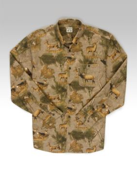 Columbia&trade; Sportswear Long Sleeve Map Shot Woven