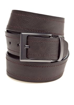 Columbia Big & Tall Reversible Leather Belt