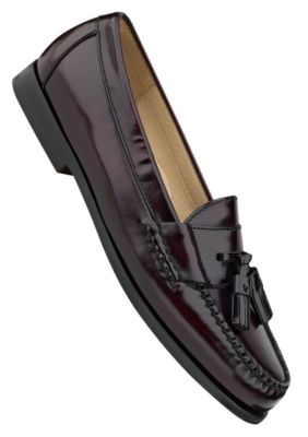 Cole Haan Pinch Tassel Burgandy Slip-on