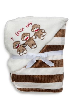 Rashti & Rashti Sock Monkey Love Blanket