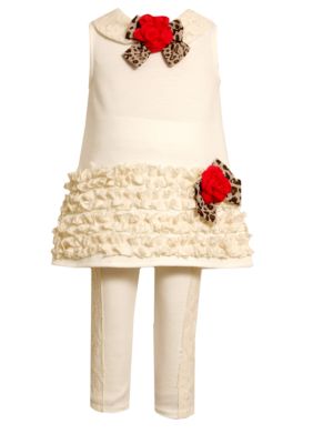 Bonnie Jean Dress & Lace Legging Set