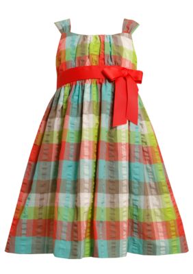 Bonnie Jean Emma Seersucker Dress Toddler Girls
