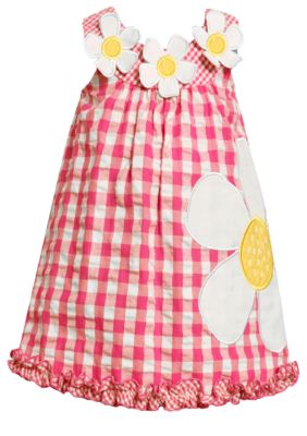 Bonnie Jean Daisy Seersucker Dress Toddler Girls
