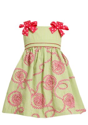 Bonnie Jean Soutache Seersucker Dress Toddler Girls