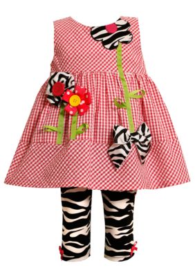 Bonnie Jean Animal Floral Leggings Set Toddler Girls
