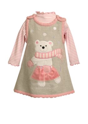 Bonnie Jean&reg; Sweater Dress Set - Newborn