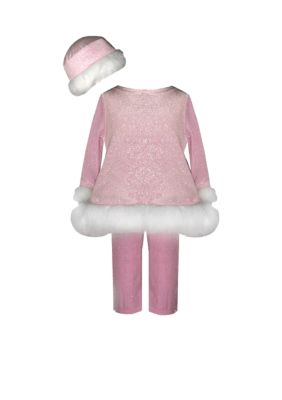 Bonnie Jean&reg; Santa Legging Set - Newborn