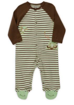 Little Me Frog Footie - Newborn