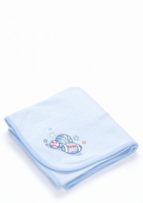 Little Me Newborn Sports Themed Receiving Blanket