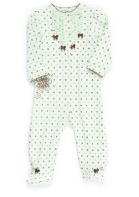 Little Me Floral Footie