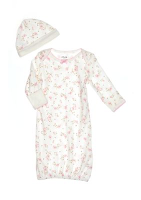 Little Me Vintage Rose Gown with Hat