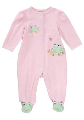 Little Me Frog Stretchie - Newborn