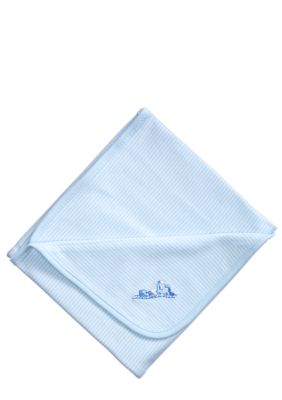 Little Me Thank Heaven For Little Boys Reversible Receiving Blanket