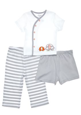 Little Me Newborn 3-Piece Diaper Pant Set