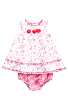 Little Me Rosette Flower Dress with Panty