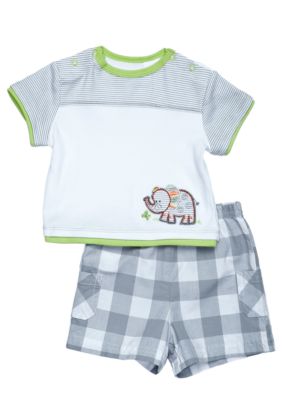 Little Me On Safari Short Set