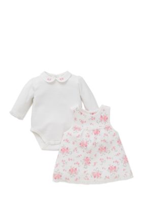 Little Me 2-Piece Bodysuit and Floral Dress Set